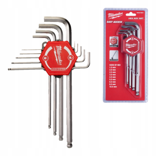 Sada imbusových kľúčov Milwaukee 4932478621